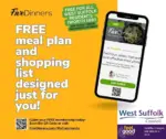Poster for free meal plans from five dinners.com